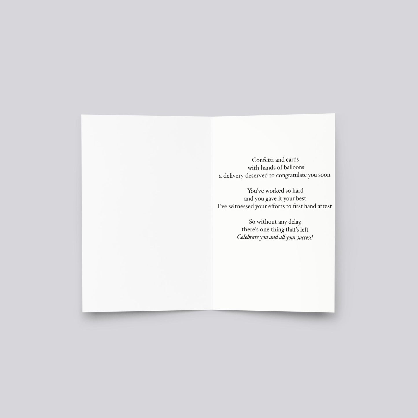 "Congrats To You/ Special Delivery" Congratulations Greeting Card