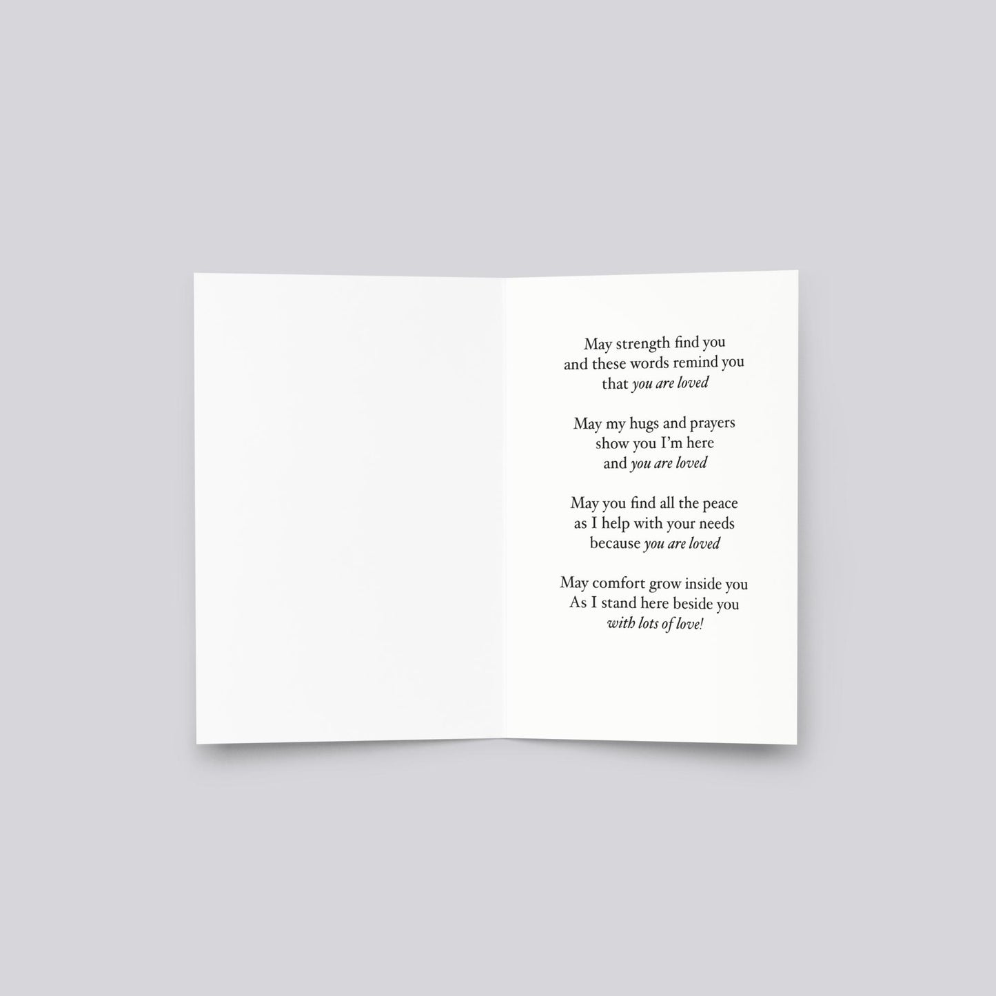 "Lots of Love" Sympathy Greeting Card