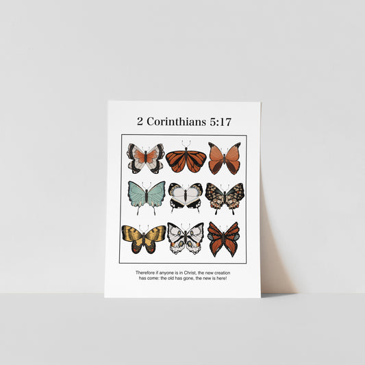 NEW CREATION NO.10 – 2 Corinthians 5:17 Art Print