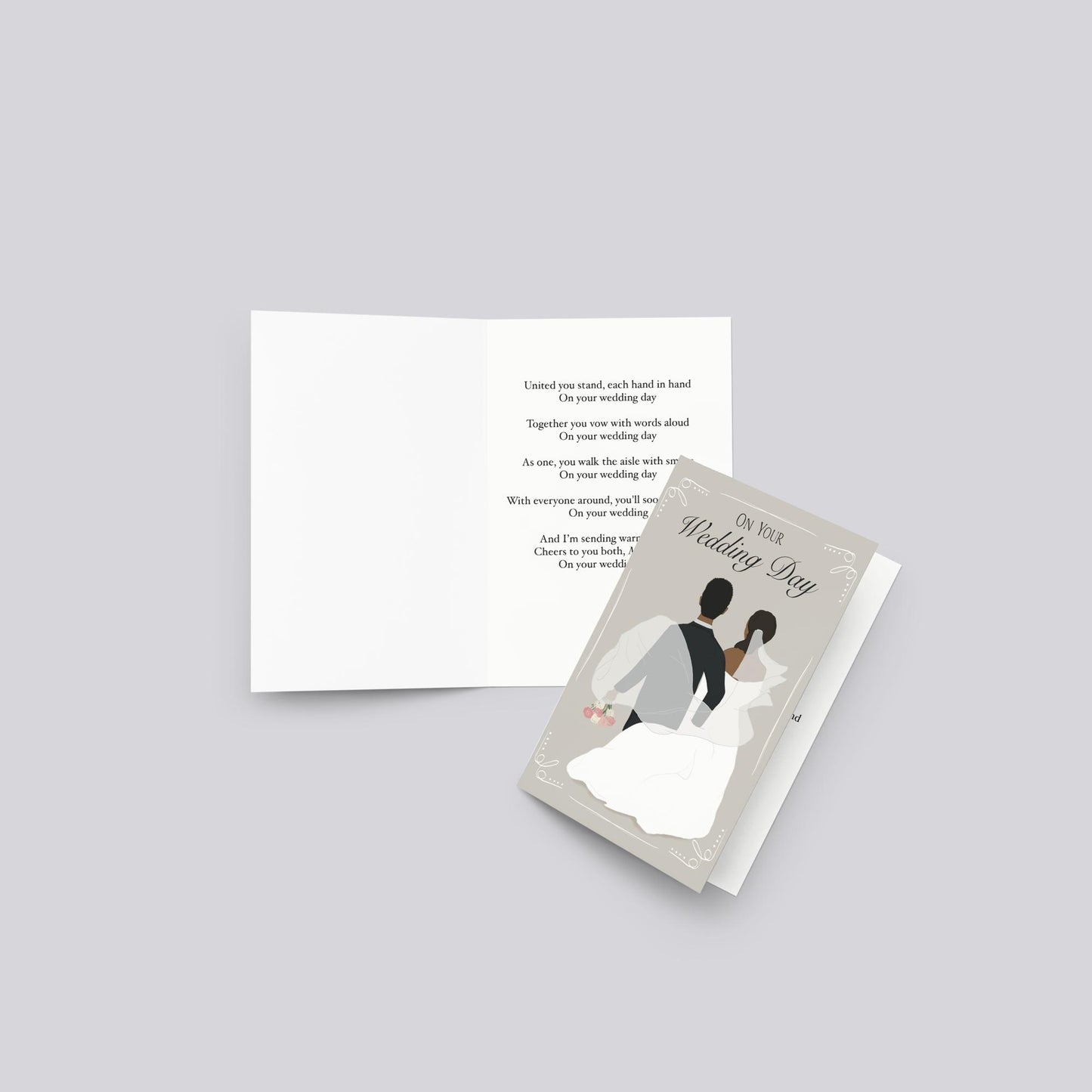 "On Your Wedding Day" Wedding Greeting Card